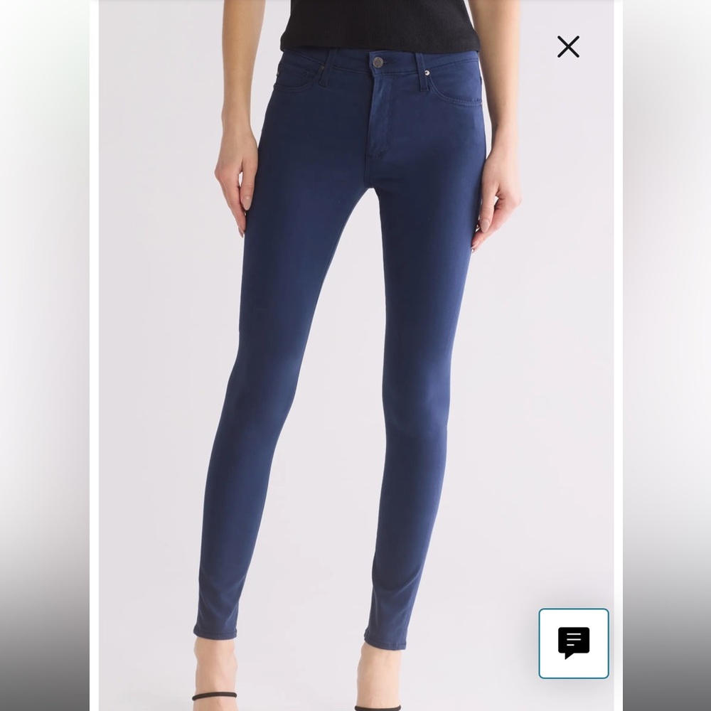 AG Adriano Goldschmied Navy Skinny Pants